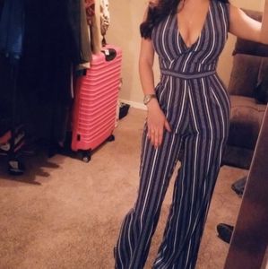 Striped Jumpsuit